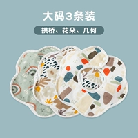 Бархатный нагрудник, в цветочек, большой размер, 3-6 лет