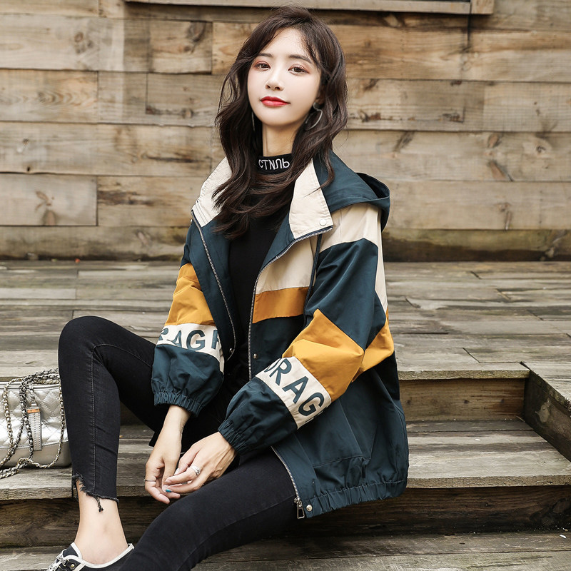 Small cargo coat women spring and autumn early spring 2022 new Korean version loose and versatile mid-size jacket trench coat woman