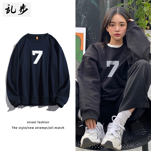 Демисезонная толстовка в стиле хип-хоп, парная одежда подходит для мужчин и женщин для школьников для влюбленных, европейский стиль, свободный крой, оверсайз