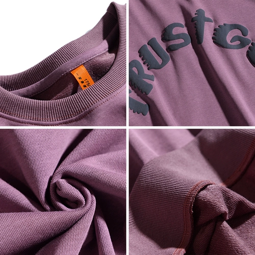 Ретро свитшот в стиле хип-хоп для отдыха, парная одежда для влюбленных, лонгслив, европейский стиль, оверсайз