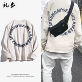 Ретро свитшот в стиле хип-хоп для отдыха, парная одежда для влюбленных, лонгслив, европейский стиль, оверсайз