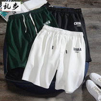 Summer thin sports casual shorts mens loose straight five-point pants mens fashion brand trend Net red ins beach pants