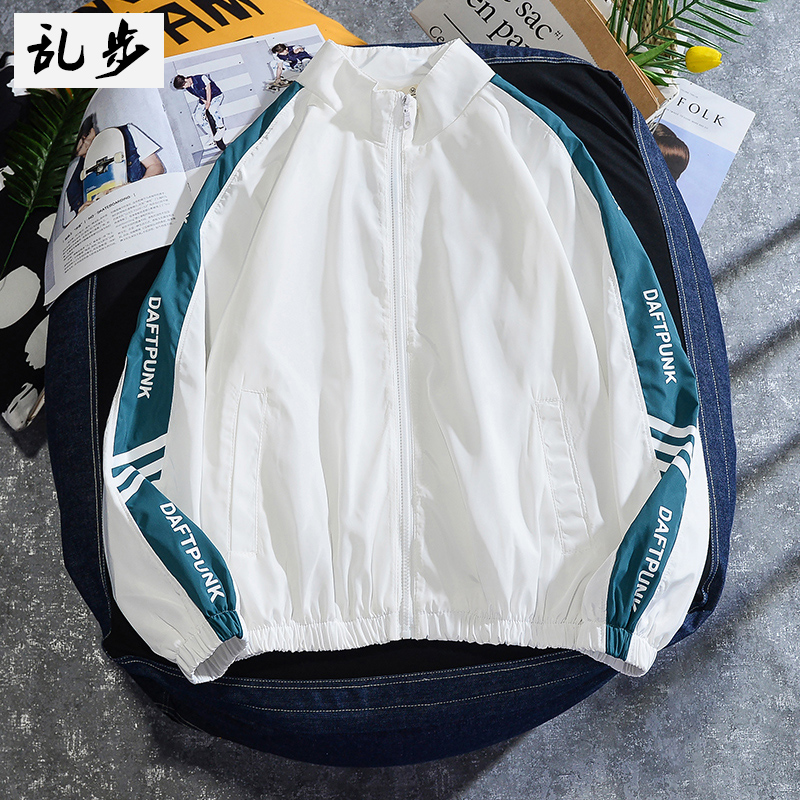 Sunscreen Men's Summer Thin style Long sleeves Outdoor casual Sport jacket shirts trendy loose collar 100 lap jacket