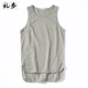 Áo thun không tay vest thấm mồ hôi vest nam mùa hè BF gió thể thao màu rắn cotton kích thước lớn vest thể dục - Lót