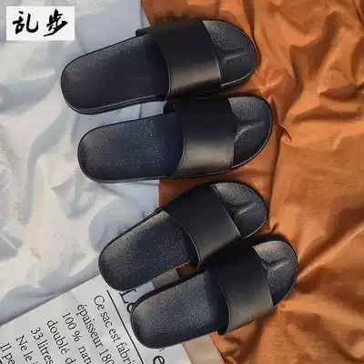 Home bath slippers men summer bathroom summer home indoor non-slip thick-soled couple casual slippers women