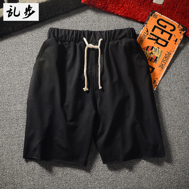 Beach sports shorts men's running fitness summer casual five-point pants thin loose large size training basketball shorts