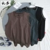 Mùa hè 2018 mới áo thun cotton không tay nam và nữ sinh viên Hàn Quốc phiên bản cổng gió thể thao vest vest áo len thủy triều áo ba lỗ tập gym Áo vest cotton
