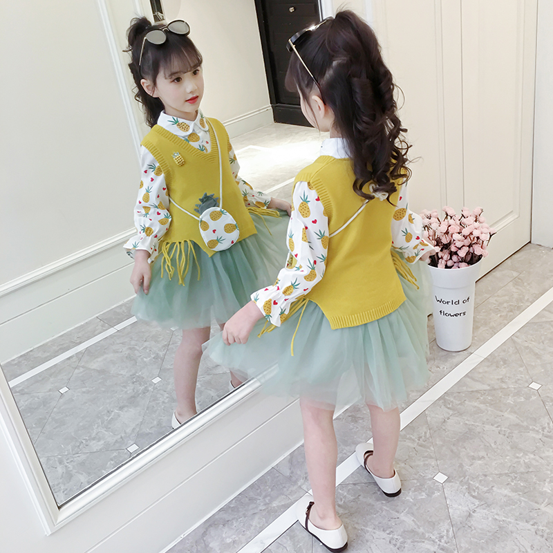 Cô gái mùa xuân váy ở trẻ em lớn 2020 mới 5 cô bé 6 trẻ em công chúa váy 8 khí nước ngoài 10-12 tuổi.