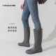 Yumu ແບບຍີ່ປຸ່ນ lightweight high rain boots adult rubber shoes waterproof overshoes non-slip water shoes outdoor long rain boots for women