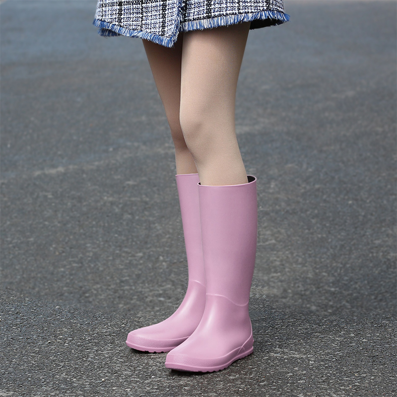 Rain Shepherd Water Shoes Women Waterproof Non-slip Soft Bottom Fashion Long Cylinder Summer Rain Shoes High Cylinder Rain Boots Work To Insert Rice Seedlings Rubber Shoes
