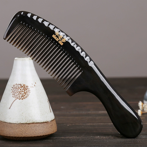 Рога Combs Natural Подлинная большая массажная расческа, расчесывая большую расчесывание дома с большим уходом за очисткой зубов, посвященные девочкам