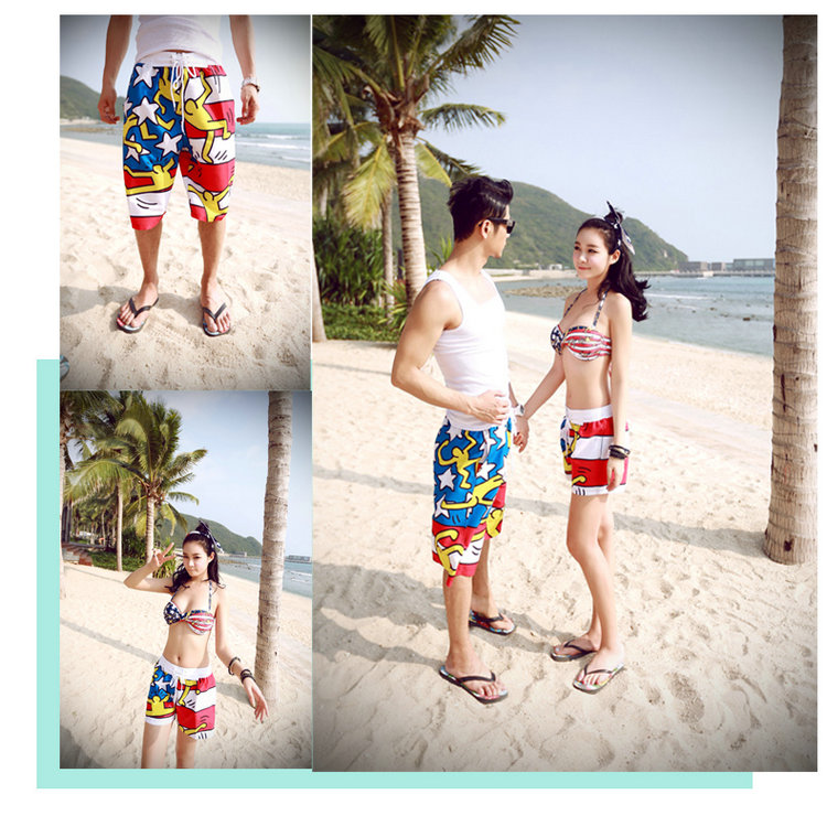 Quần dài đi biển quần lửng nam quần lửng ống rộng quần lửng rộng size 5 quần nghỉ dưỡng biển mùa xuân nóng thân quần kaki nam