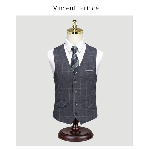 Мужской демисезонный жилет, пиджак классического кроя в английском стиле для отдыха, в корейском стиле