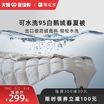 Victor summer quilt washable 95 White Goose velvet spring autumn duvet air conditioning quilt thin quilt Hotel