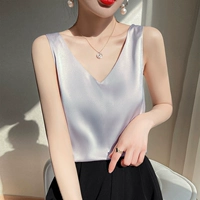 Linell Blue 【v -neck Толстый плечевой ремешок】