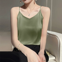 Peacock Green 【v -neck тонкий плечевой ремешок】