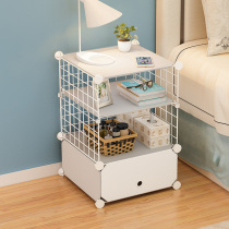 Bedside shelf bedroom room bedside plastic dormitory bedroom artifact saving space floor multi-layer storage cabinet