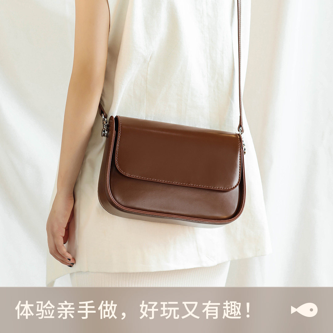 Genuine Leather Saddle Bag - Thumbnail 4