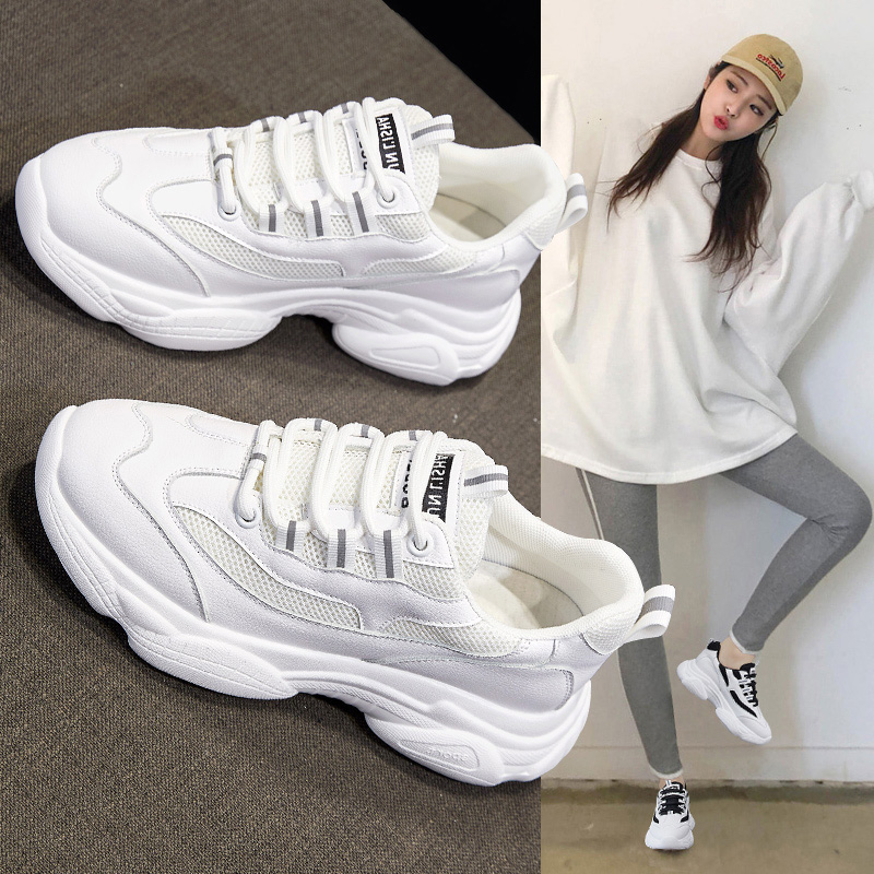 Dad shoes women's shoes 2022 new autumn and winter all-match spring and autumn thick-soled small white shoes casual sports ins tide board shoes
