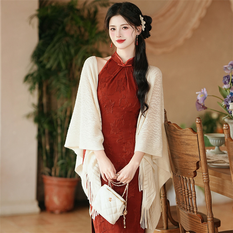 2025 Chinese Style Classical Temperament Bridal Wedding Toasting Attire High End Gorgeous Exquisite Elegant Lady Party Qipao main image 1