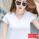 T-shirt women's short-sleeved pure cotton 2023 large size women's fat mm summer wear 2024 slim new mother's belly covering top