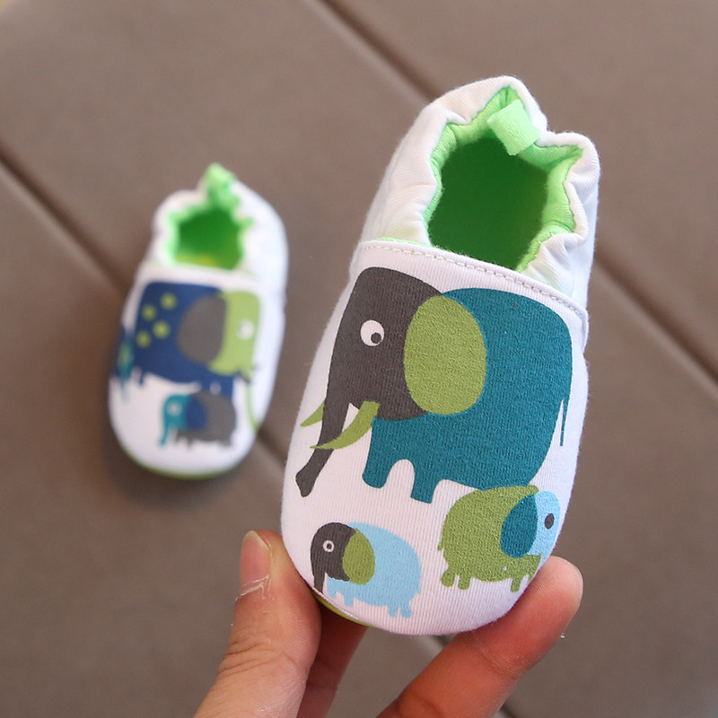 Young children walking shoes baby shoes baby shoes spring autumn soft bottom 0-1-2 year old without dropping shoes cloth shoes women spring