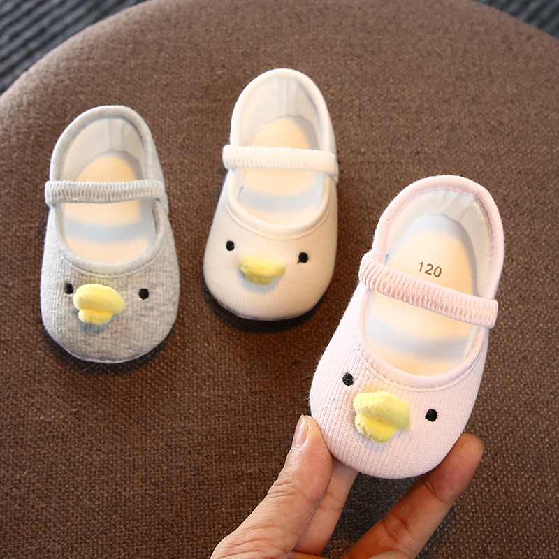 Baby Learn walking shoes Soft bottom five 67 89 months Baby shoes Breathable Cloth Shoes Female Tightness Spring Autumn
