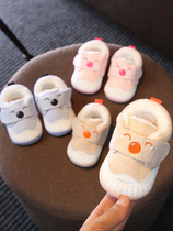 Baby shoes winter plus velvet toddler shoes soft 11 eight 8 months 7 ten baby shoes winter thick warm cotton-padded shoes 9