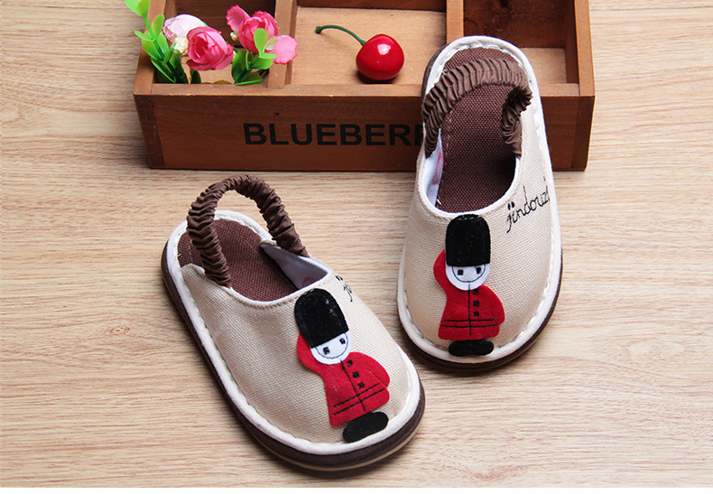 Pantoufles enfants en coton pour printemps - semelle tendon - Ref 986334 Image 14