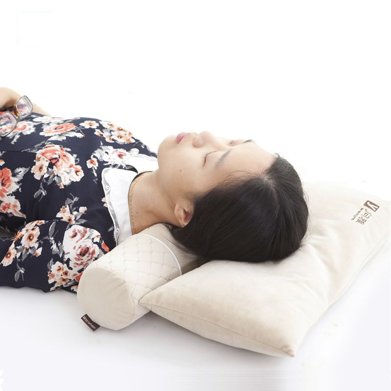 Cervical vertebra pillow sleep special adult stretch traction rich bag round candy cassia pillow core neck pillow