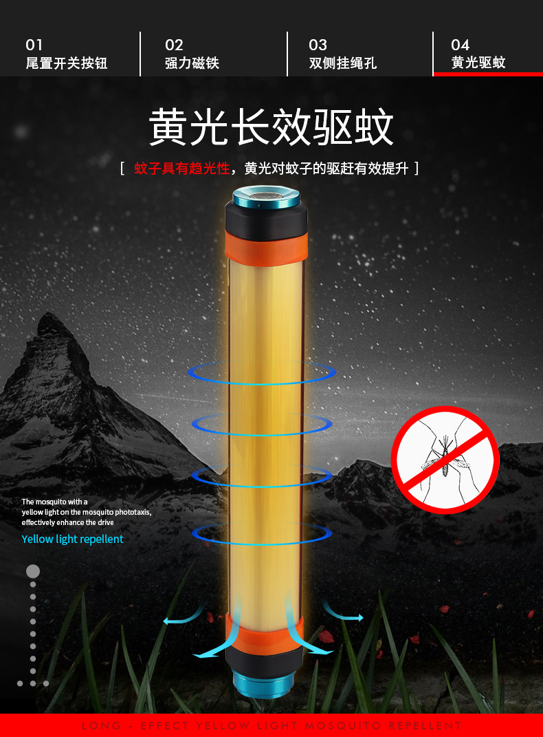 supfire神火t5露营灯帐篷灯户外可充电LED野外照明维修应急带磁铁