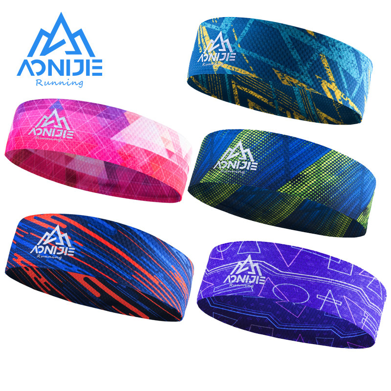 Onijie sports hair band men and women summer sweat-absorbing headband anti-sweat headband running sweat guide head wear tide hair basketball