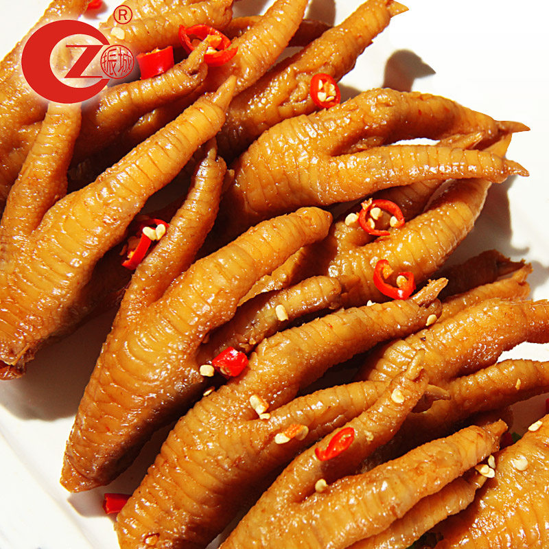 (Zhencheng official flagship store)Spicy chicken claws Chicken claws Meizhou Hakka specialty snacks Salt baked snacks braised flavor
