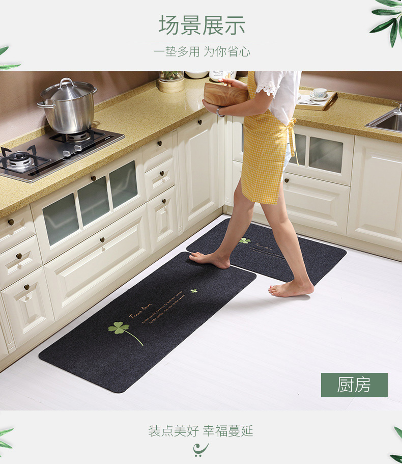 Thảm tấm thảm chùi chân nhà bếp cửa mat thấm chống trượt dải thảm sàn nhà dầu bẩn tùy chỉnh thảm - Thảm sàn thảm chùi chân khách sạn