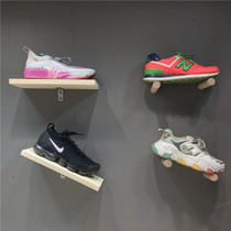 Clothing store shoe rack Wall shoe bar display rack shoe store wall board combination rack solid wood shoe decoration rack