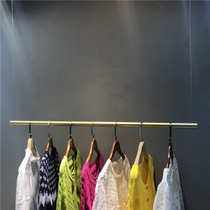 Clothing store hanger childrens clothing display rack Nano Gold shelf ceiling hanging hanger wall hanging clothes pole Wall wall hanging