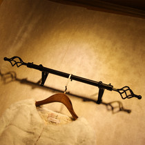 Clothing store display rack on the wall shelf combination European-style wrought hangers adhesive hook clothes rack hanging clothes rack hanging