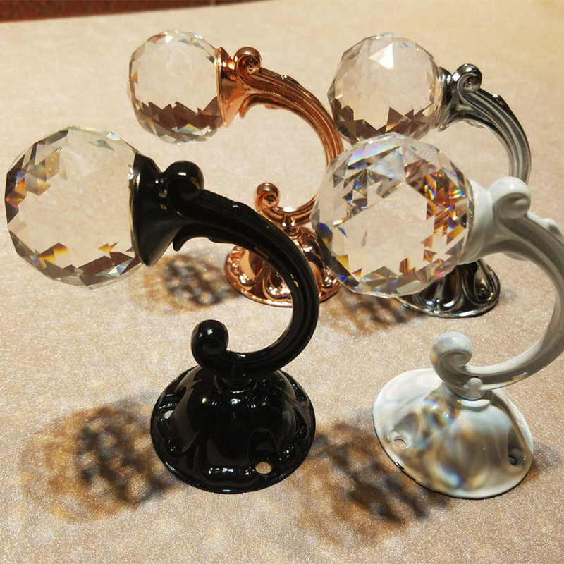 Creative wall hanging wall hanger shelf Bedroom living room door back coat hook Clothing store Crystal hook on the wall