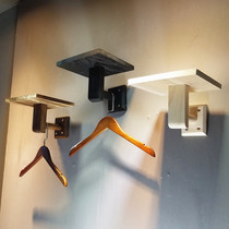 Clothing store adhesive hook display rack on the wall retro hanging womens clothing store decoration shelves childrens clothing shelves