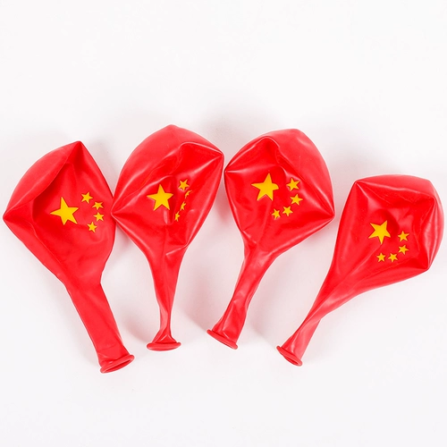 Магазин празднует красный флаг латекс -воздушный шар китайский национальный флаг -торговый торговый центр Пентагон.