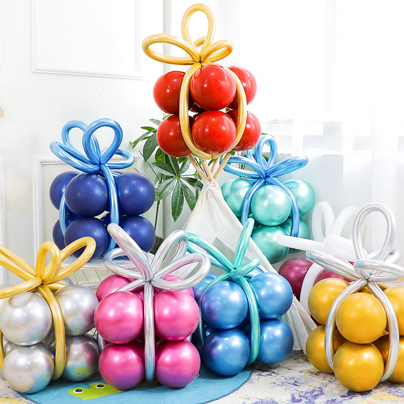 Children Birthday Party Baby Dress Decoration Placement Creative Balloon Pendulum Party Scene Arrangement Photo Background Props