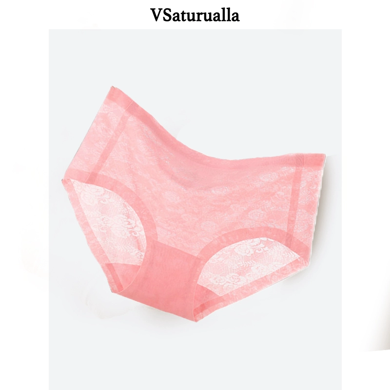 Quần lót phụ nữ giữa eo cotton tệp băng lụa size lớn năm sinh màu đỏ mông sexy phần mỏng ngày gói hông tam giác không dấu vết - Giống cái