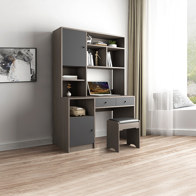 Minimalist modern desk bookcase bookcase integrated home computer study desk book house small family furniture combination
