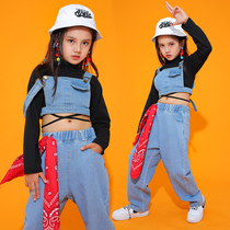 Children Street Dance Costumes Girl Jazz Dance Hip Hop Wind Suit Girl Hiphop Acting Out Personality Boom Clothes
