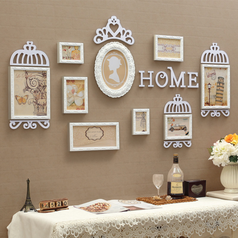 Living room decorative painting combination European style creative hanging painting Dining room wall wall simple painting ins framed mural