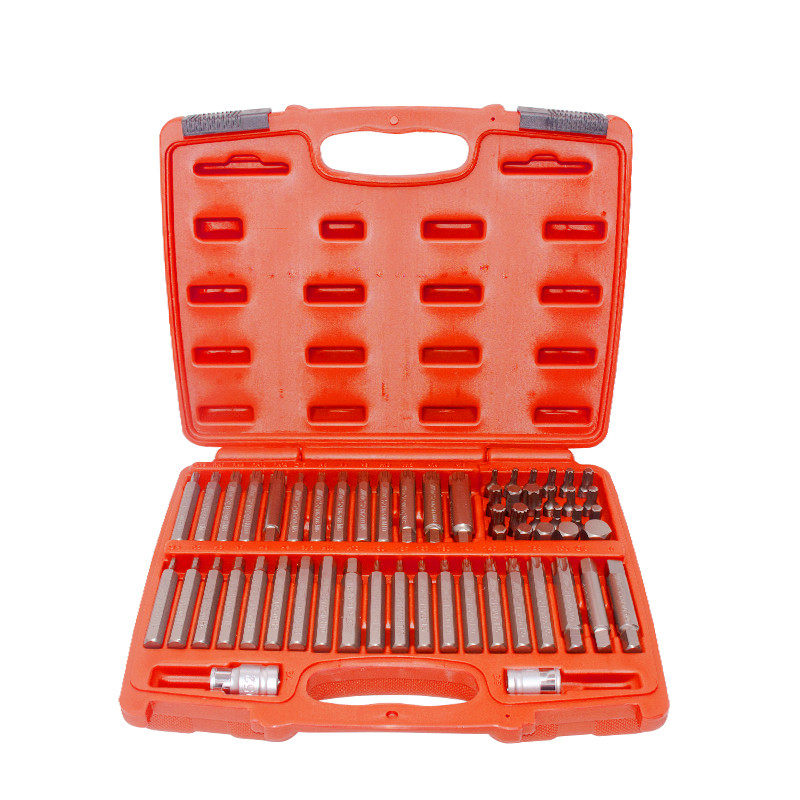 Taiwan JTC auto repair special tools 58 pieces comprehensive screwdriver head group batch head group black gold steel JTC3509