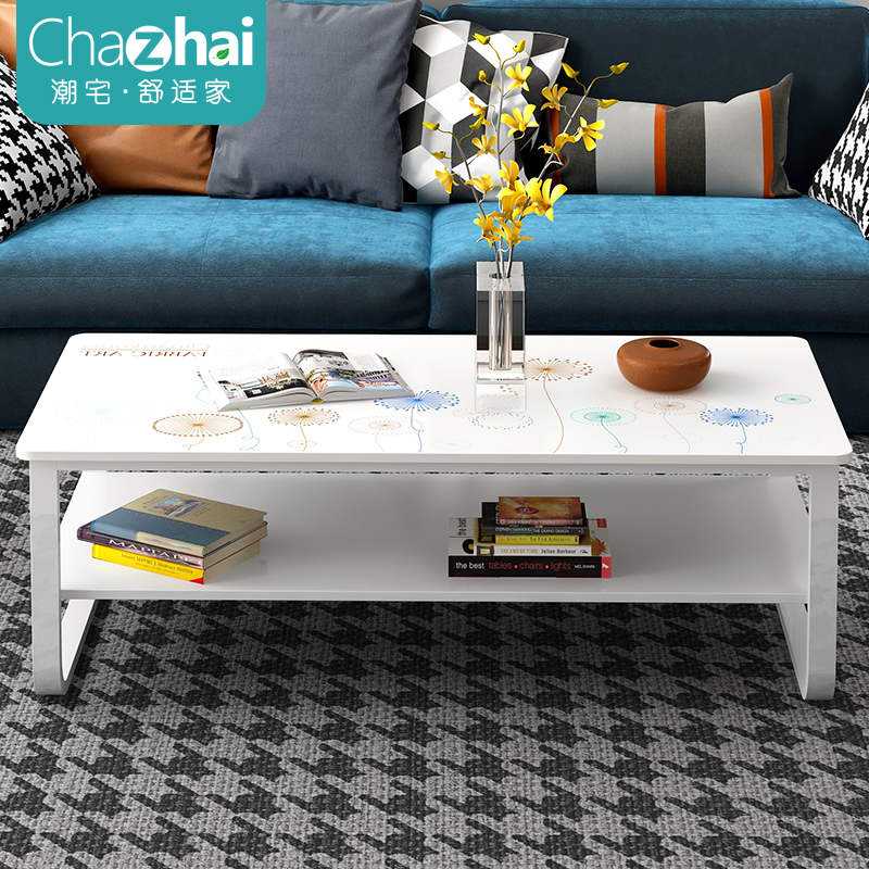 Tea table minimalist modern living room tea table Home small square table Mini tea table small family type creative simple little tea table