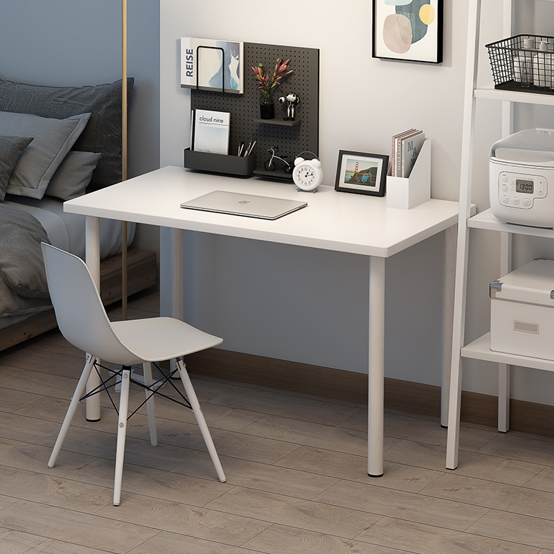 Minimalist white desk Desk Desktop Home Bedroom Simple Rectangular Small Family Office Study Small Table