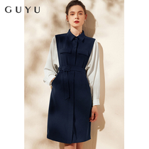 High-end chiffon shirt professional dress female 2022 autumn long-sleeved formal occasion temperament commuter dress skirt