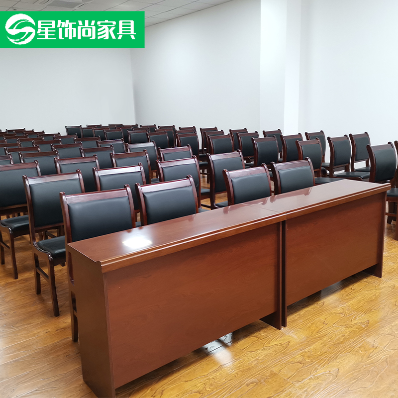 Solid Wood Meeting Table And Chairs Combined Government Meeting Table Double Meeting Table Long Bar Table Chongqing Training Class Table And Chairs Podium